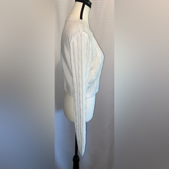 Women’s H&M DIVIDED cream Cable-knit Cardigan size small - Picture 10 of 14